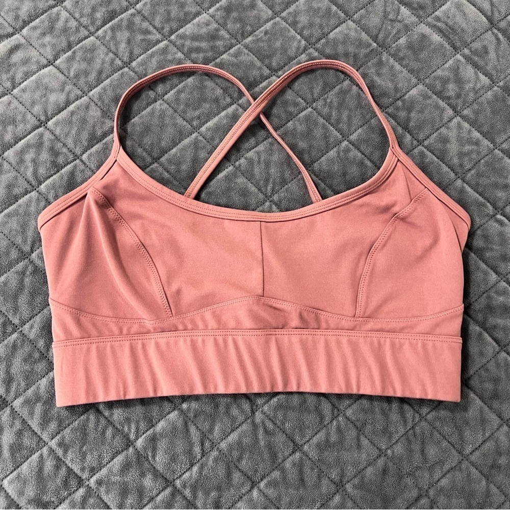 Varley Lets Move Irena Sport Bra Women Large Pink Athletic B13
